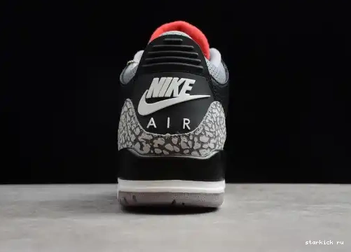Cement AIR 3 Black 854262-001 Jordan (2018) 854262-001 Retro 0527
